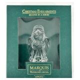 Marquis Waterford Crystal Angel, Blue Bird of Happiness & 2 Ceramic Angels