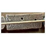 UL - Patricia Locke Brooch and Earrings Set with Multicolor Stones