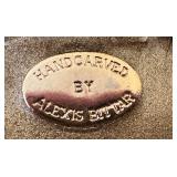 UL - Alexis Bittar Handcarved Brooch Set: Yellow Floral and Rhinestone