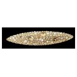 UL - Alexis Bittar Handcarved Brooch Set: Yellow Floral and Rhinestone