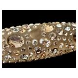 UL - Alexis Bittar Handcarved Brooch Set: Yellow Floral and Rhinestone