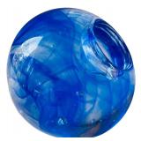 Pair of Kosta Boda Anna Ehrner Blue Moon Candle Holders