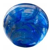 Pair of Kosta Boda Anna Ehrner Blue Moon Candle Holders