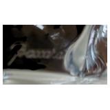 K - Vintage Baccarat Crystal Laying Bunny Figurine