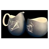 K - Vintage Johann Haviland "Papageno" Teapot / Coffee Pot and Cups Set