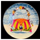 K - Neiman Marcus Fashion Plates Set with 4 Holiday Plates and 2 Matching Mugs