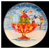 K - Neiman Marcus Fashion Plates Set with 4 Holiday Plates and 2 Matching Mugs