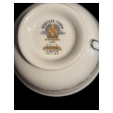 K - Vintage Noritake China Crestmont 30-Piece Dinnerware Set with Silver Trim