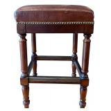 K - Set of 4 Frontgate Raffles Backless Bar And Counter Stools