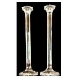 LR - Set of 4 Tall Crystal Candleholders