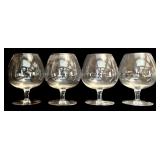 FR - Set of 12 Assorted Clear Glass Wine and Brandy Glasses
