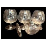 FR - Set of 12 Assorted Clear Glass Wine and Brandy Glasses