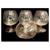 FR - Set of 12 Assorted Clear Glass Wine and Brandy Glasses