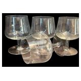 FR - Set of 12 Assorted Clear Glass Wine and Brandy Glasses