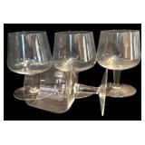 FR - Set of 12 Assorted Clear Glass Wine and Brandy Glasses