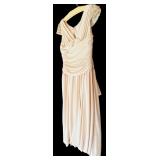 FR - Vera Wang Ivory Cocktail Dress with Sequin Cap Sleeves