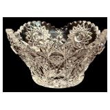 Collection of Vintage Crystal and Glass Dishes, Bowls, and Serving Pieces