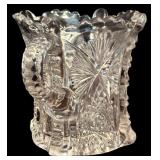 Collection of Vintage Crystal and Glass Dishes, Bowls, and Serving Pieces
