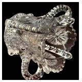 Collection of Vintage Crystal and Glass Dishes, Bowls, and Serving Pieces