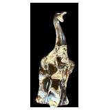 LR - Set of 3 Crystal Elephant Figurines and Bowl