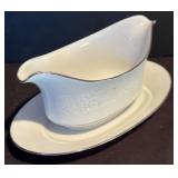 DR - Vintage Grace Concerto Fine China Dinnerware Set with Floral Embossed Pattern