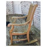 D - Smith & Hawken Wooden Outdoor Rocking Chair