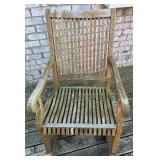 D - Smith & Hawken Wooden Outdoor Rocking Chair