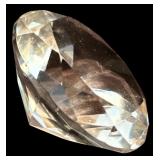 LR - Vintage Glass Stemware Pair and Faceted Pedestal Candleholder Set