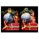 LR - Holiday Candle and Ornament Collection with Department 56 and Glass Holder