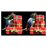 LR - Holiday Candle and Ornament Collection with Department 56 and Glass Holder