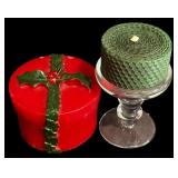 LR - Holiday Candle and Ornament Collection with Department 56 and Glass Holder