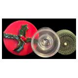 LR - Holiday Candle and Ornament Collection with Department 56 and Glass Holder