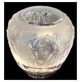 LR - Vintage Cristalli di Firenze Collection Vase, 8 Inch Etched Crystal