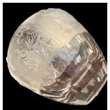 LR - Vintage Cristalli di Firenze Collection Vase, 8 Inch Etched Crystal