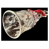 FR - Set of 5 Cut Crystal Decorative Pieces Including Footed Jar, Jars, Bell, and Basket