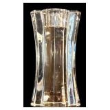 LR - Vintage Orrefors Sweden Crystal Candle Holder and Floral Perfume Bottle Set