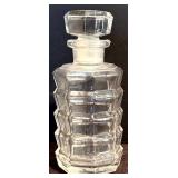 FR - Set of 4 Glass Decanters with Stoppers, Tallest 12 Inches