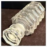 FR - Set of 4 Glass Decanters with Stoppers, Tallest 12 Inches