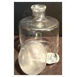 FR - Set of 4 Glass Decanters with Stoppers, Tallest 12 Inches