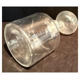 FR - Set of 4 Glass Decanters with Stoppers, Tallest 12 Inches