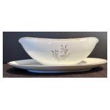 DR - Noritake Eden Pattern Fine China Serving Set with Platters, Tureen, Gravy Boat & Bowls