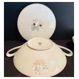 DR - Noritake Eden Pattern Fine China Serving Set with Platters, Tureen, Gravy Boat & Bowls