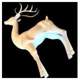 LL - Christmas Decor Collection with 17in Reindeer, Nieman Marcus Plate, Bell, Snow Globe and Figures