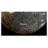 LL - Christmas Decor Collection with 17in Reindeer, Nieman Marcus Plate, Bell, Snow Globe and Figures