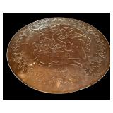 LL - Christmas Decor Collection with 17in Reindeer, Nieman Marcus Plate, Bell, Snow Globe and Figures