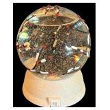 LL - Christmas Decor Collection with 17in Reindeer, Nieman Marcus Plate, Bell, Snow Globe and Figures