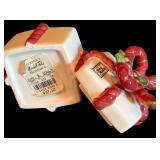 LL - Christmas Decor Collection with 17in Reindeer, Nieman Marcus Plate, Bell, Snow Globe and Figures