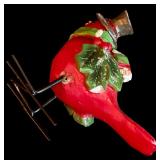 LL - Christmas Decor Collection with 17in Reindeer, Nieman Marcus Plate, Bell, Snow Globe and Figures