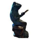 LL - Frontgate 23-Inch Texting Frog Sculpture