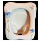 LL - Set of 2 Porcelain Decorative Frames with Floral Designs and Matching Mini Frames